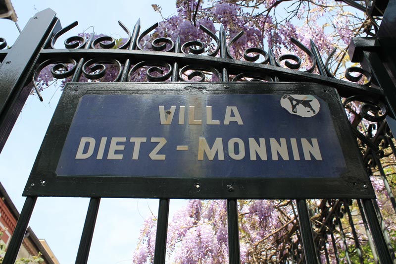 Entrée de la Villa Dietz-Monnin