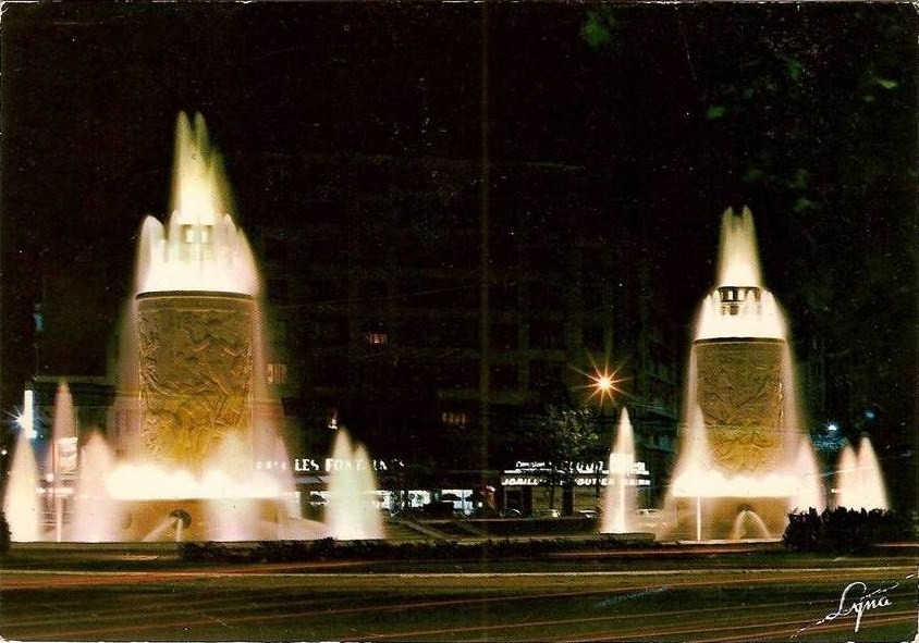 Les Fontaines "Les Sources de la Seine" dans les années 80