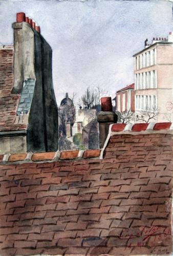 Dessin de l’observatoire du docteur David Gruby rue Lepic en 1884