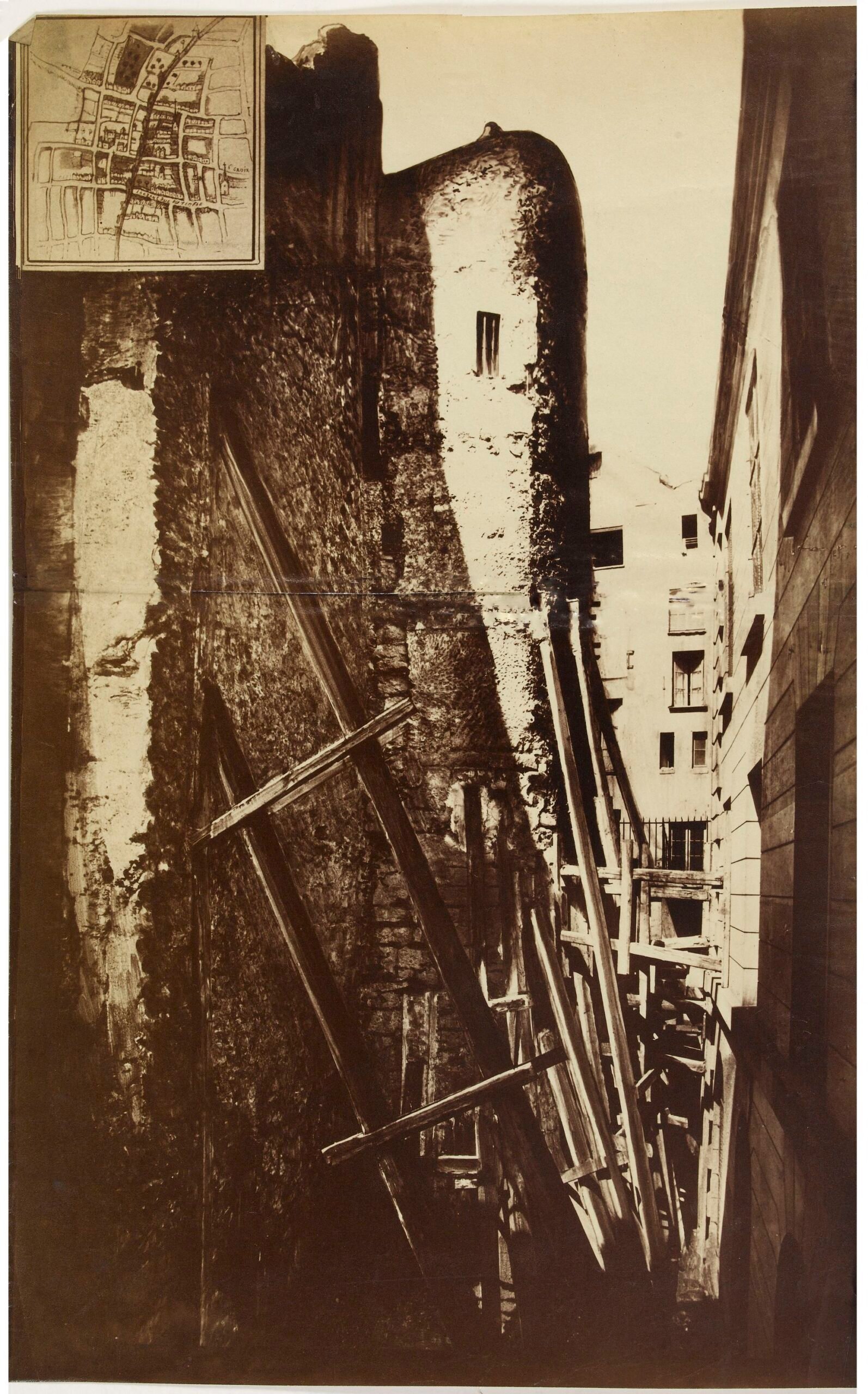 Tour de l’enceinte de Philippe Auguste au Mont-de-Piété après 1879